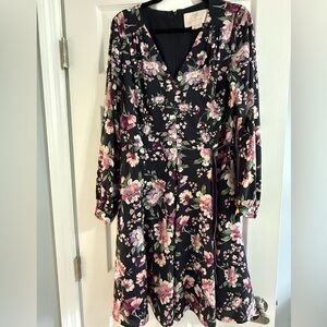 Gal Meets Glam Navy Floral Dress